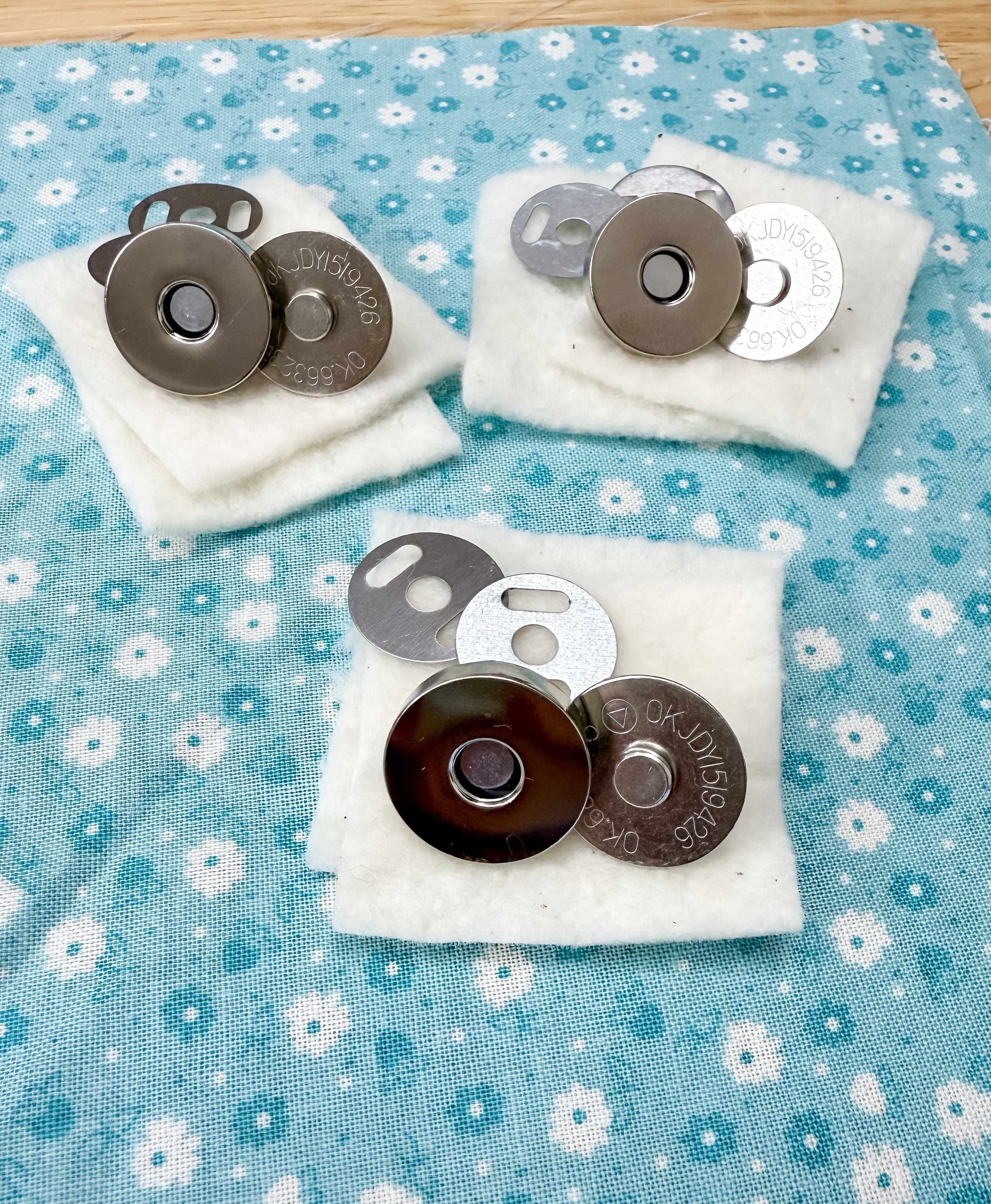 Set of 3 ~ 18mm Magnetic Snaps (optional Tote Bag Pattern Add-On ...