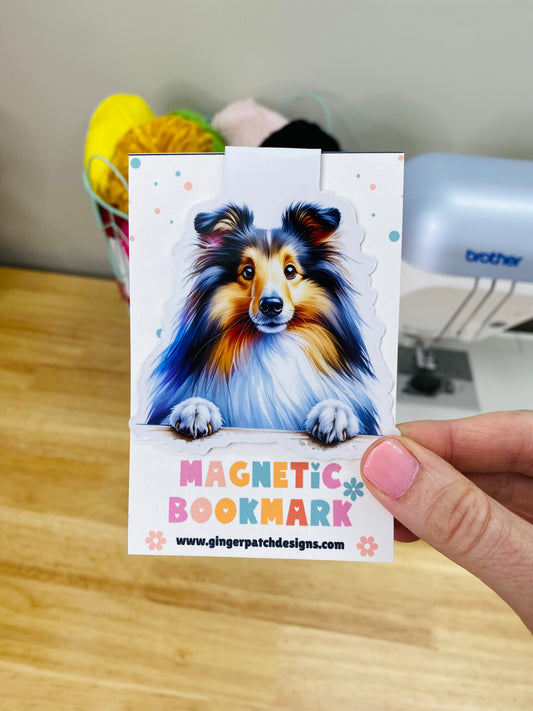 Collie Holographic Magnetic Bookmark