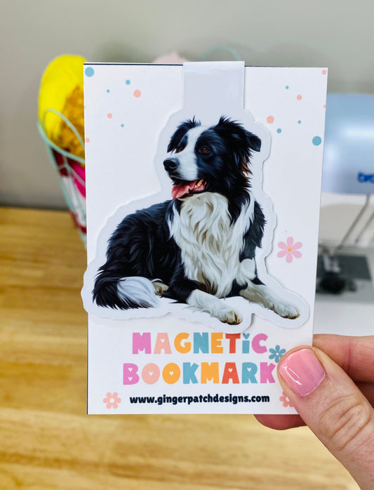 Border Collie Magnetic Bookmark