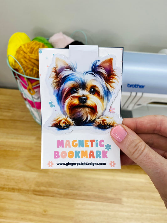 Yorkie Holographic Magnetic Bookmark