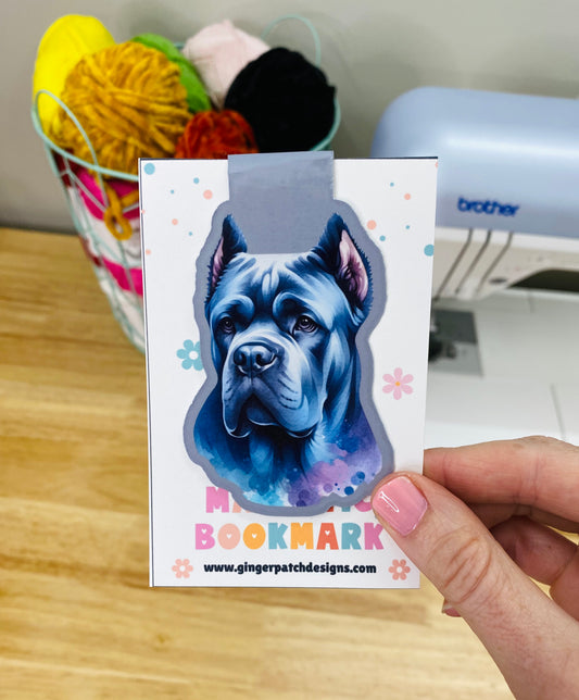 Holographic Cane Corso Magnetic Bookmark