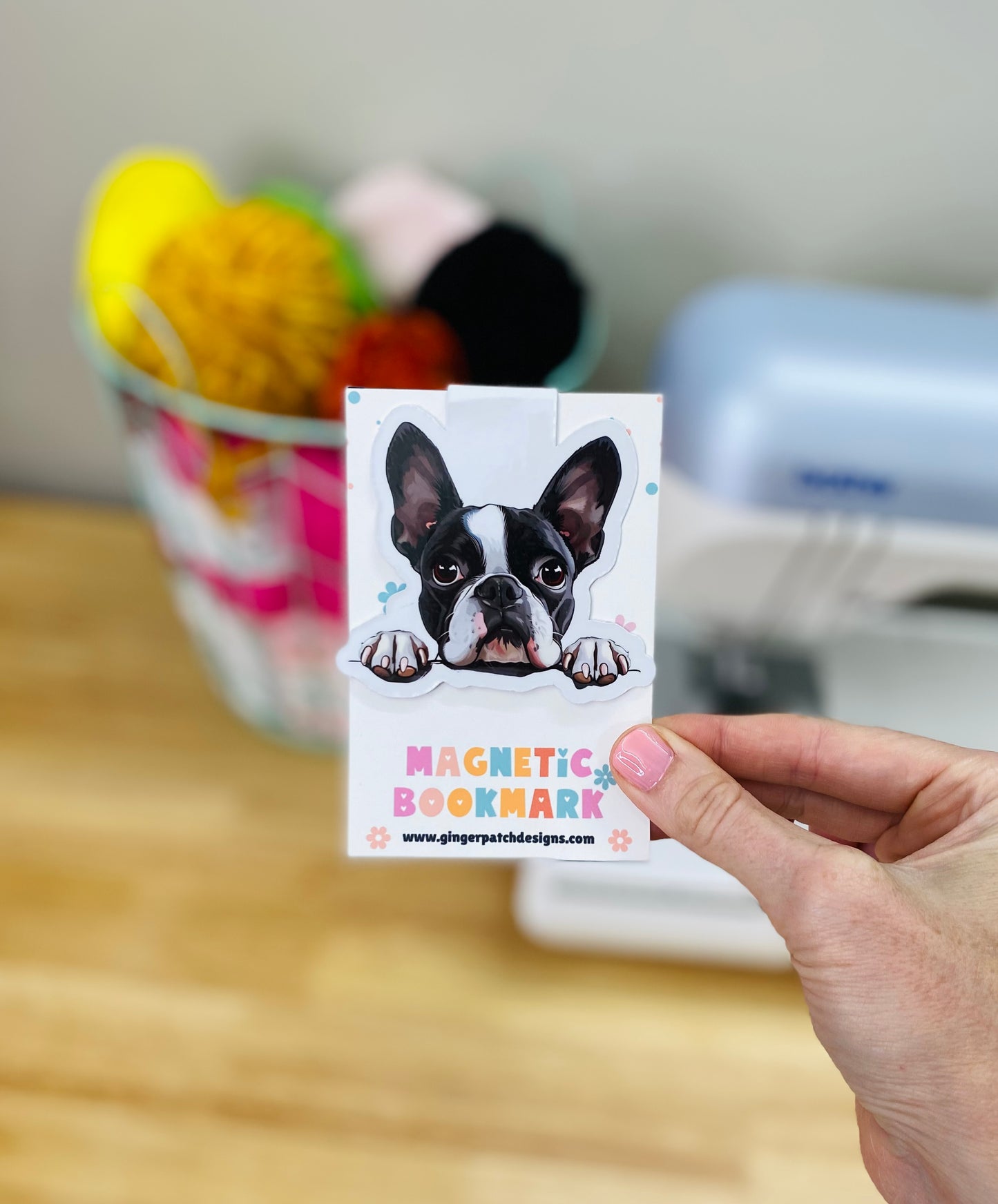 Boston Terrier Magnetic Bookmark