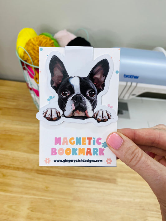 Boston Terrier Magnetic Bookmark