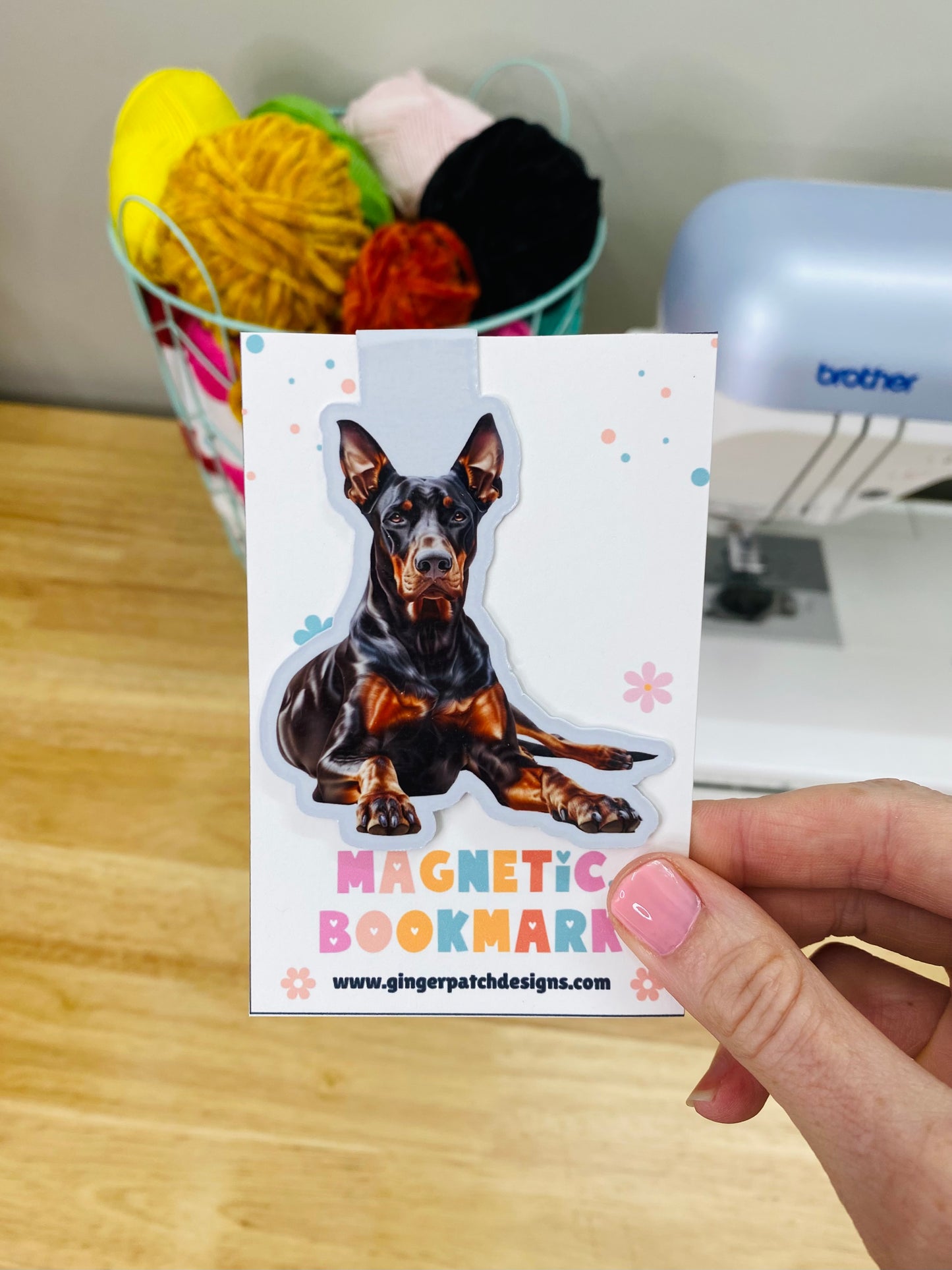 Doberman Magnetic Bookmark