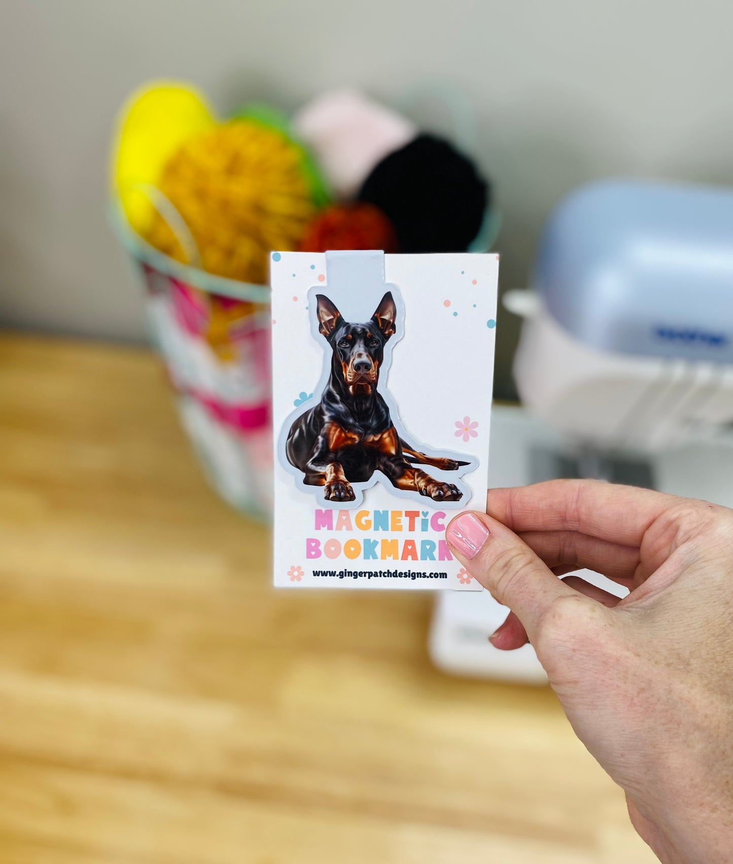 Doberman Magnetic Bookmark