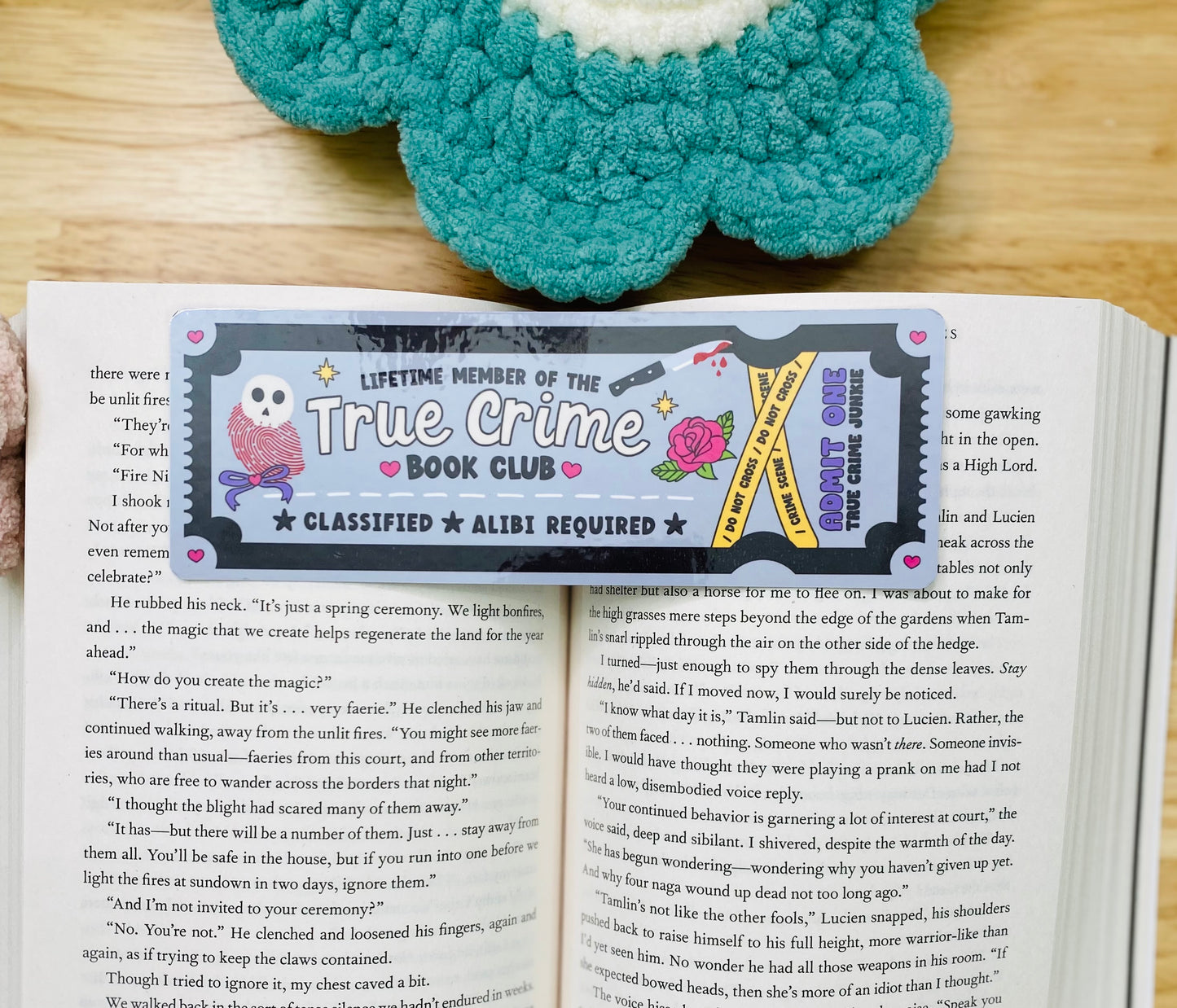 True Crime Book Club Bookmark