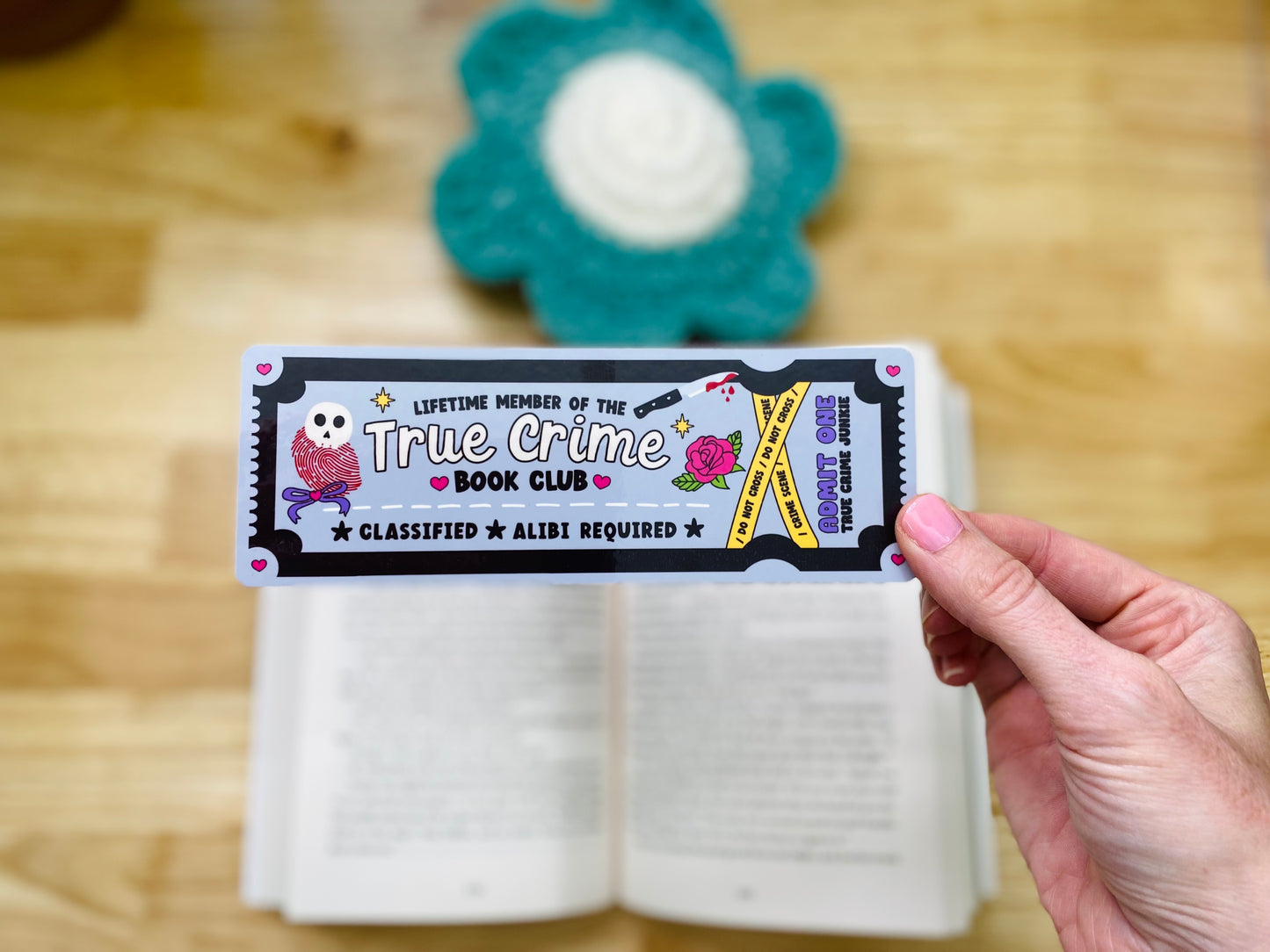 True Crime Book Club Bookmark