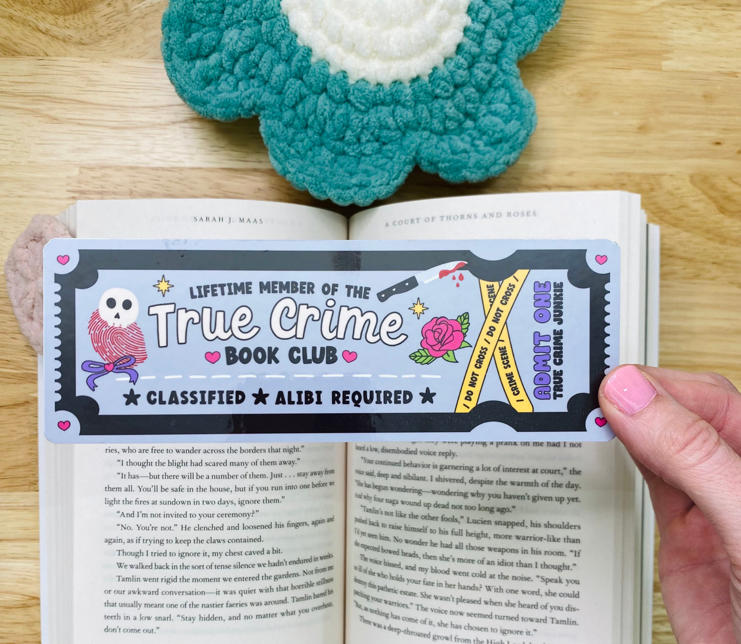 True Crime Book Club Bookmark