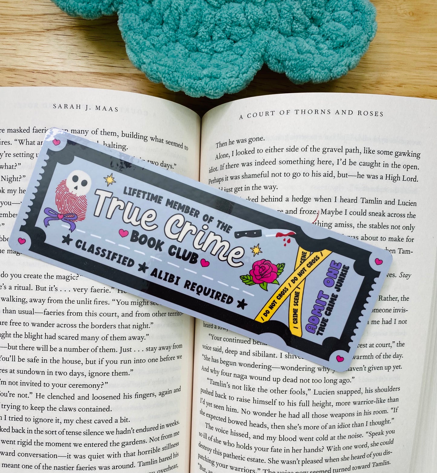 True Crime Book Club Bookmark