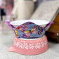 Purple Butterfly Reversible Fabric Bowl Cozy 8"