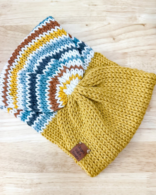 Two-Toned Knit Earwarmer
