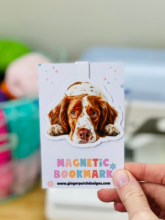 Brittany Spaniel Magnetic Bookmark