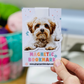 White Yorkshire Terrier Magnetic Bookmark