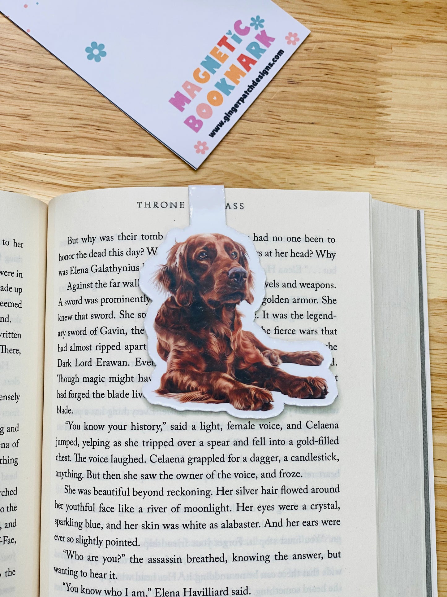 Irish Setter Magnetic Bookmark