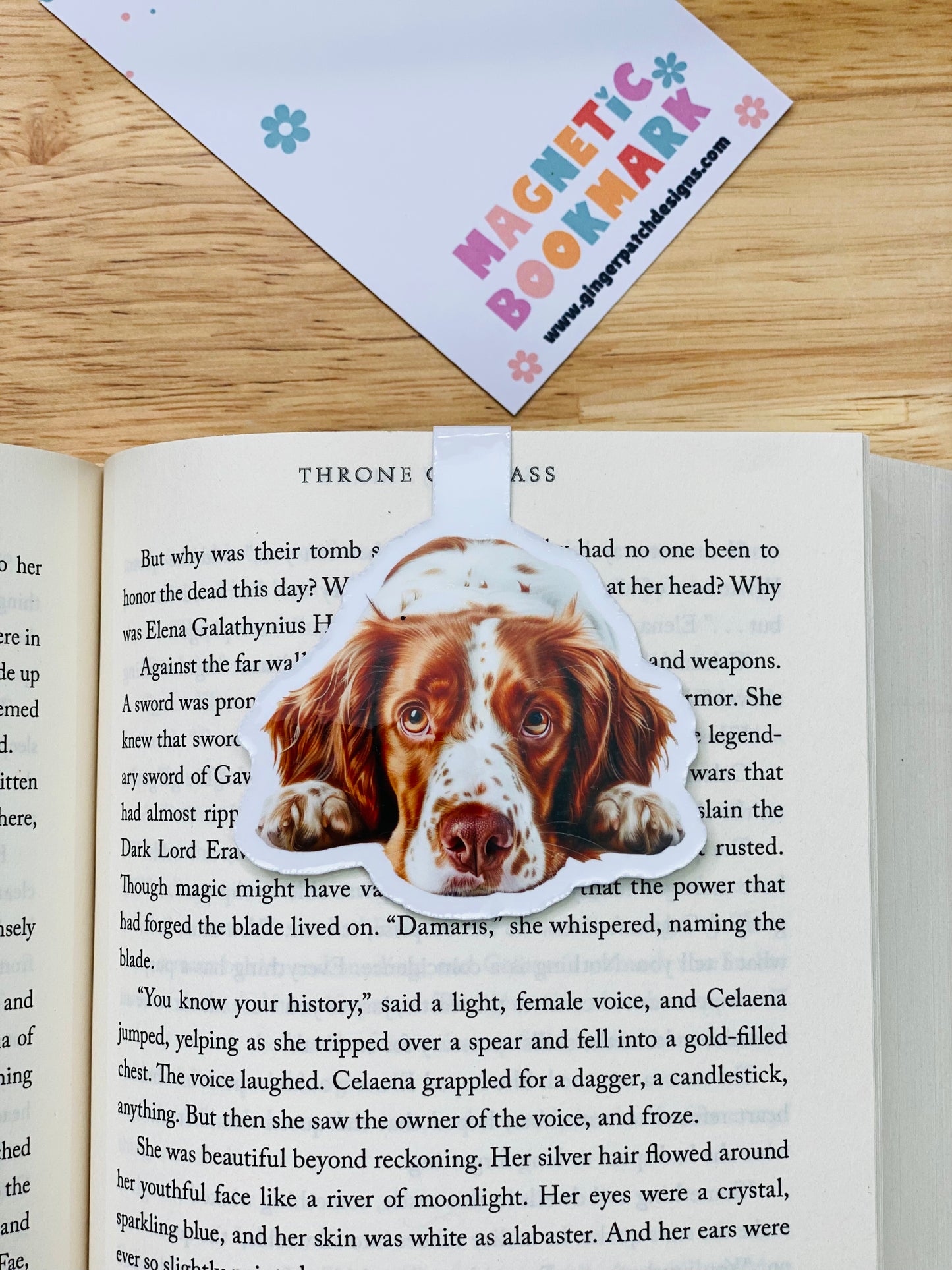 Brittany Spaniel Magnetic Bookmark