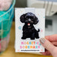 Black Poodle Magnetic Bookmark