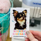 Black & Tan Chihuahua Magnetic Bookmark