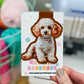 Cream Poodle Magnetic Bookmark