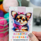 Pink Chihuahua Magnetic Bookmark