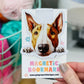 Bull Terrier Magnetic Bookmark