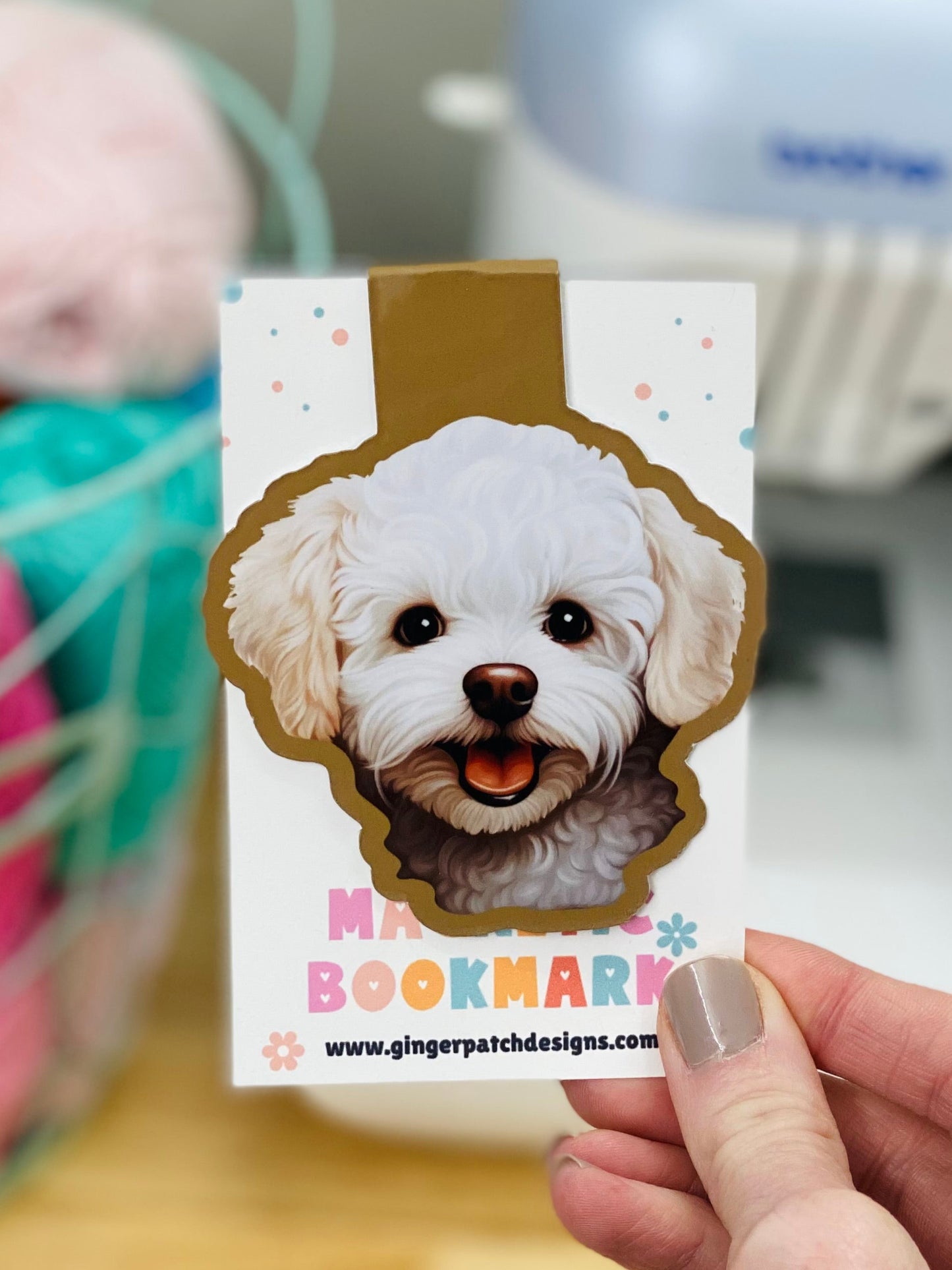 Bichon Frise Magnetic Bookmark