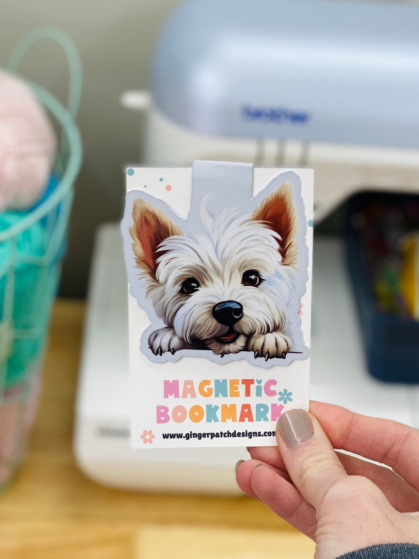 Westie Magnetic Bookmark