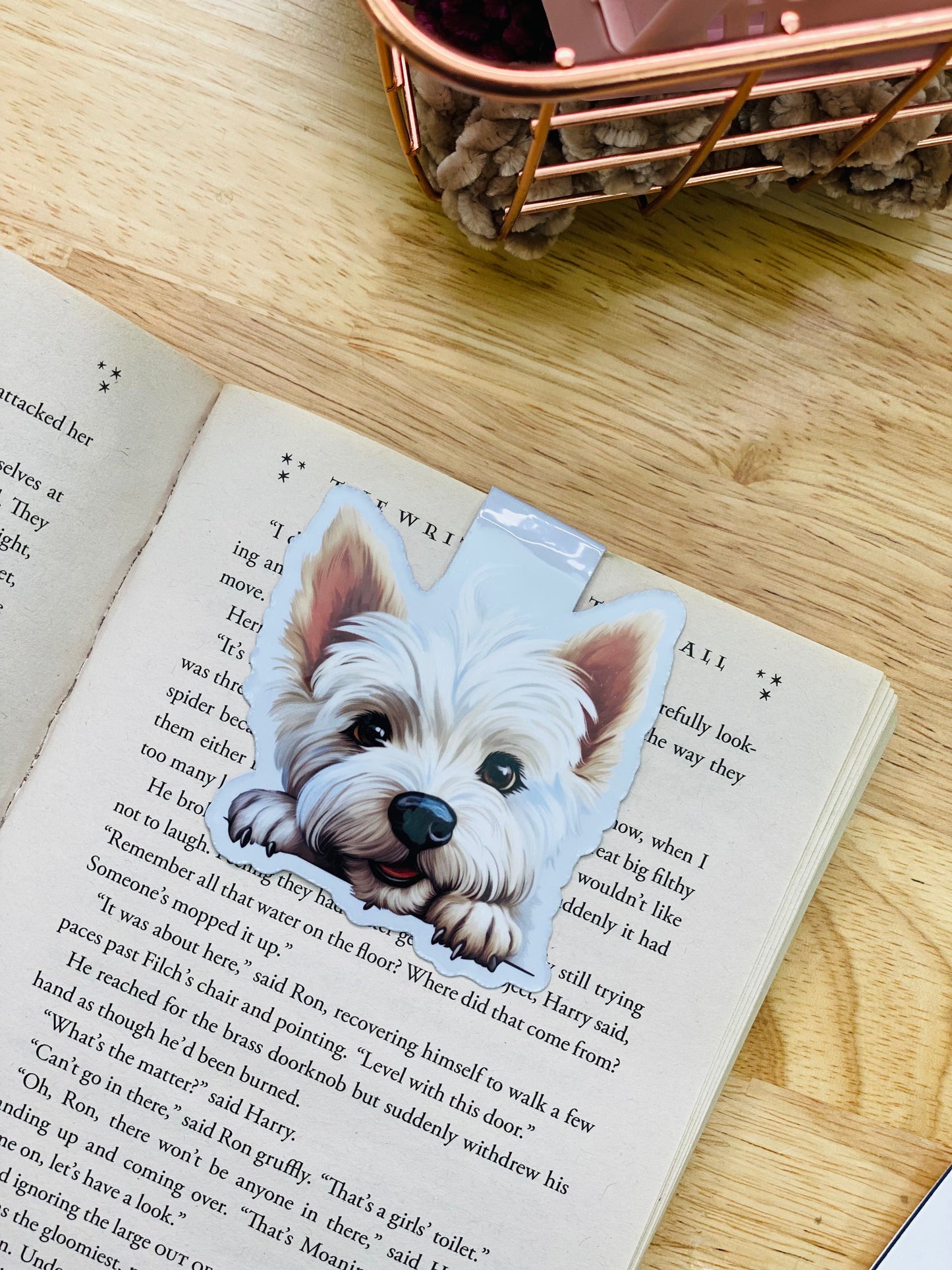 Westie Magnetic Bookmark