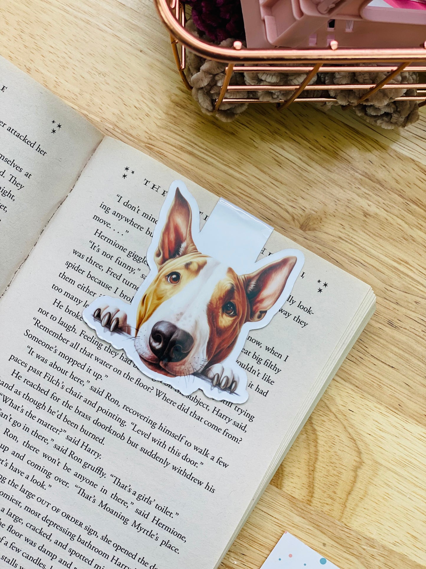 Bull Terrier Magnetic Bookmark