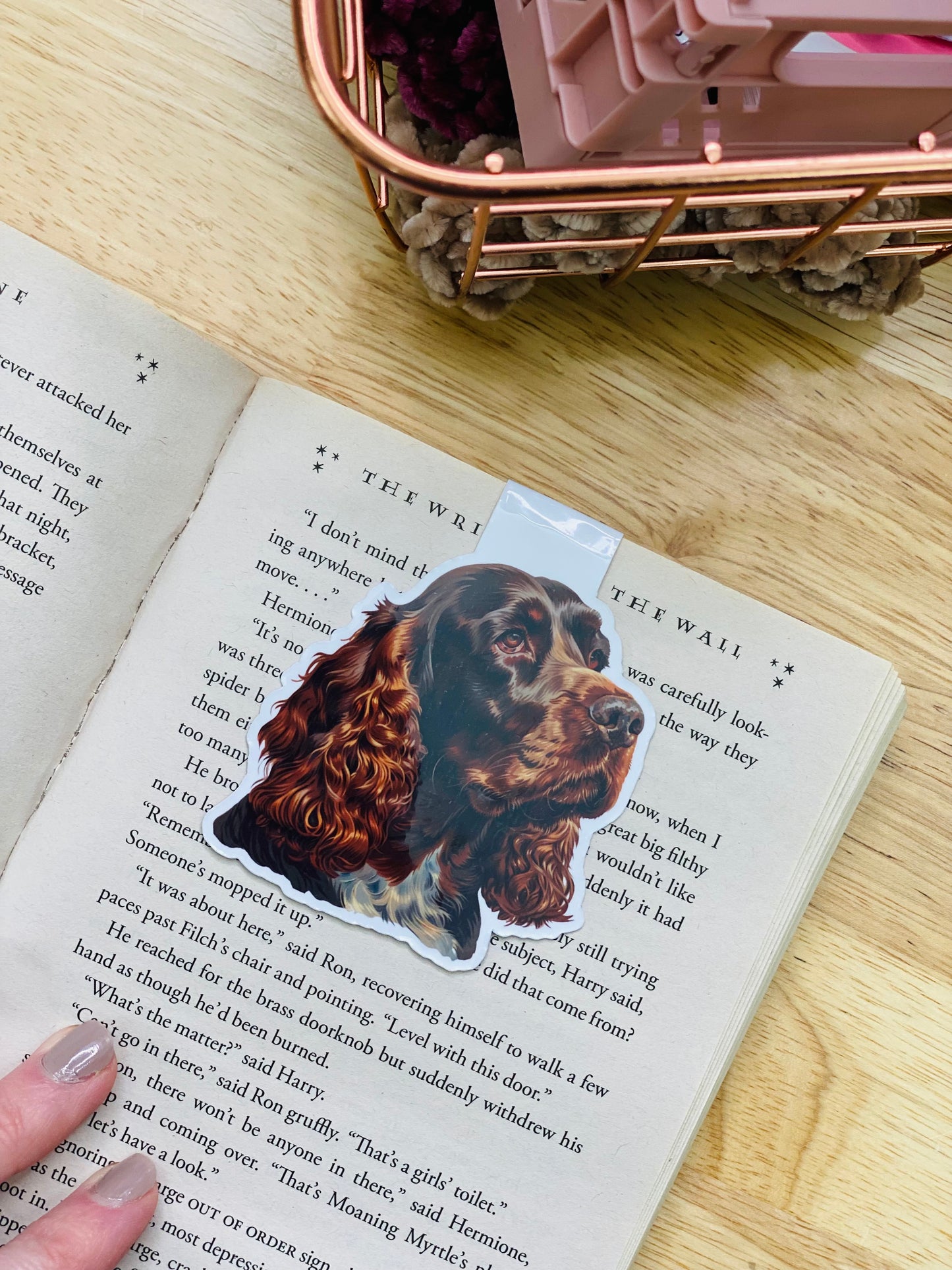 Brown Springer Spaniel Magnetic Bookmark