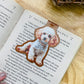 Cream Poodle Magnetic Bookmark