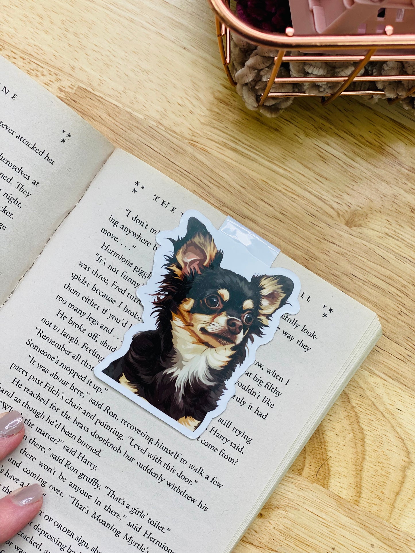 Black & Tan Chihuahua Magnetic Bookmark