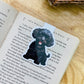 Black Poodle Magnetic Bookmark