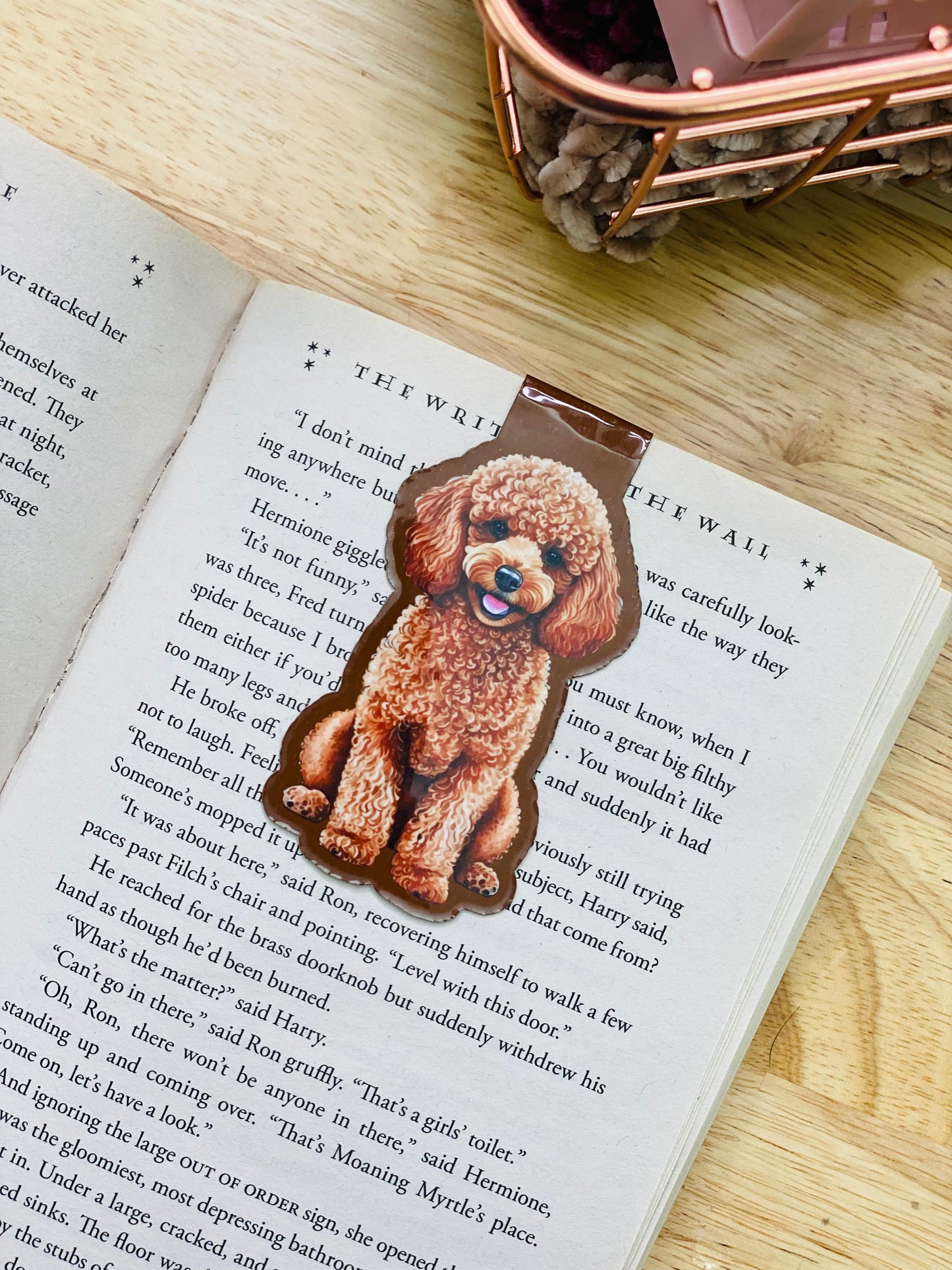 Tan Poodle Magnetic Bookmark