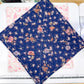2-Pack Terry Cotton Dish Cloth Navy/Pink Floral