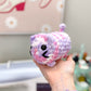 Pink & Purple Crochet Cat Plushie