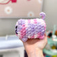 Pink & Purple Crochet Cat Plushie