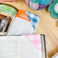 Blue Plaid Fabric Corner Bookmark