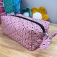 Mauve Bee Large Quilted Bow Bag