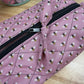Mauve Bee Large Quilted Bow Bag