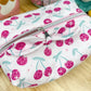 Pink Disco Cherry Quilted Makeup Bag