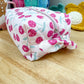 Pink Disco Cherry Quilted Makeup Bag