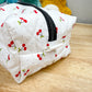 Red Cherry Dot Large Quilted Boxy Bag