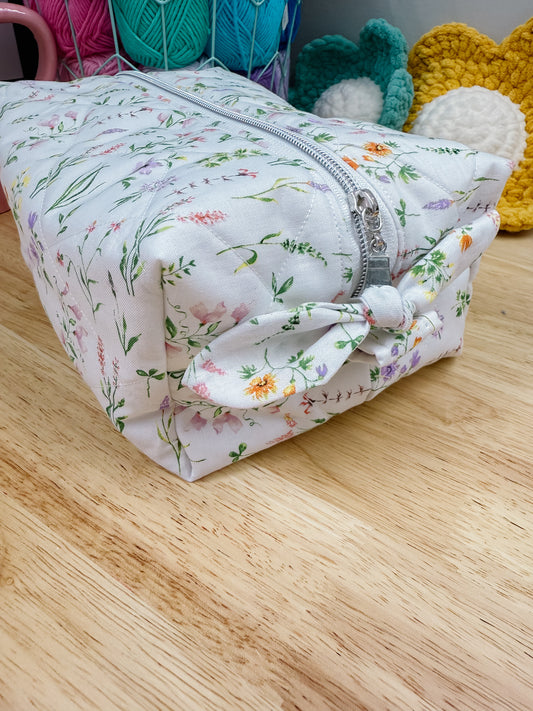 Boho Wildflower Quilted Boxy Bag