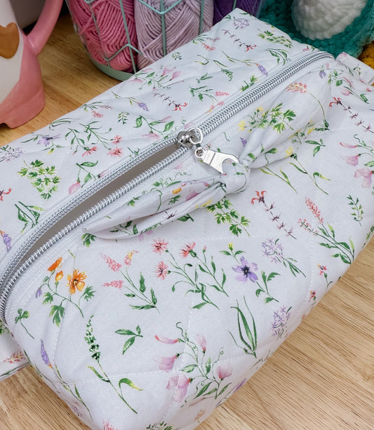 Boho Wildflower Quilted Boxy Bag