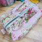 Pink Rose Tea Set Large Quilted Boxy Bag