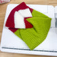 Red, Green & White Twist Knit Earwarmer