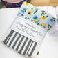 Hanging Dish Towel SET of 2 Blue Floral Black Plaid