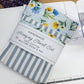 Hanging Dish Towel SET of 2 Blue Floral Blue Plaid