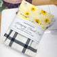 Hanging Dish Towel SET of 2 Yellow Sunflower Black