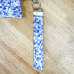 Floral Fabric Keychain